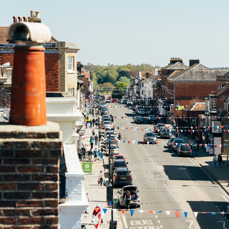 Photograph of Lymington high street