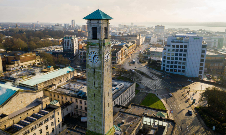 Photograph of a clocktower
