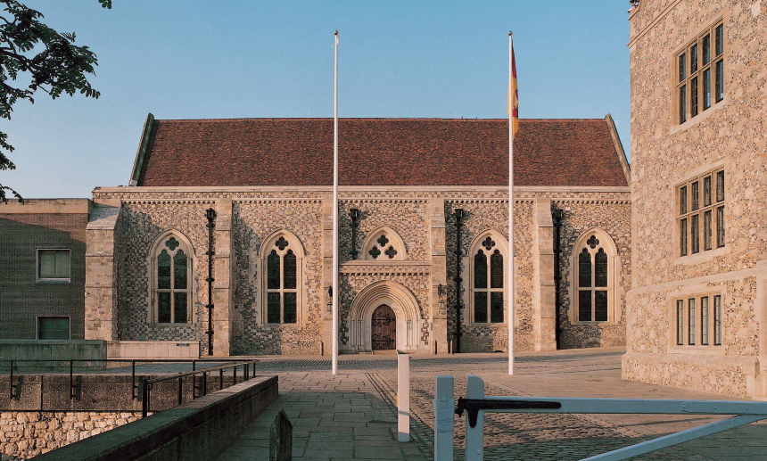 Photograph of the Great Hall in Winchester