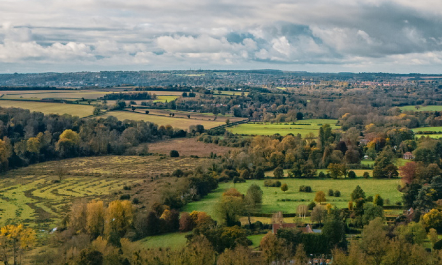 Aerial photograph of Winchester