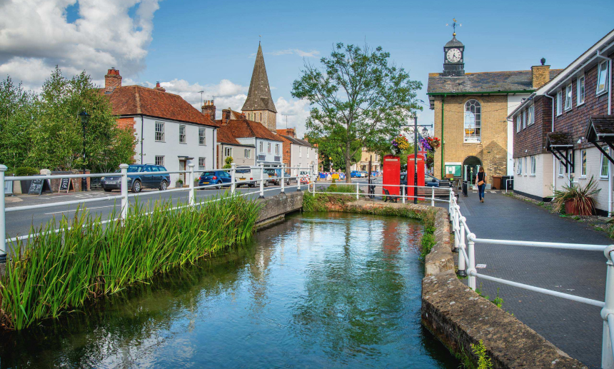 Photograph of a river in Stockbridge